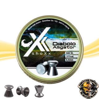 Diabolo Kaliber 4,5 mm – Flachkopf 500er Dose XX